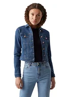 Kurtki damskie - Vero Moda Damska kurtka Vmluna Ls Slim DNM Mix Ga Noos, Średni niebieski (średni niebieski denim), L - miniaturka - grafika 1
