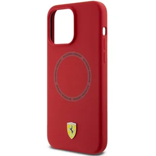 Ferrari FEHMP15XSBAR iPhone 15 Pro Max 6.7" czerwony/red hardcase Silicone Printed Ring MagSafe - Etui i futerały do telefonów - miniaturka - grafika 18