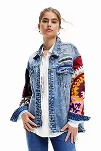 Desigual Damska kurtka dżinsowa typu trucker, NIEBIESKI, S - Kurtki damskie - miniaturka - grafika 1