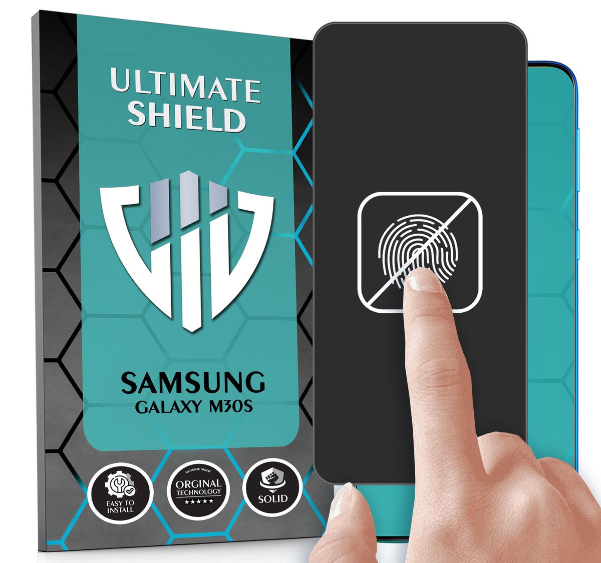 FOLIA DO SAMSUNG GALAXY M30S HYDROŻELOWA MATOWA BRAK ODCISKÓW CAŁY EKRAN 5D