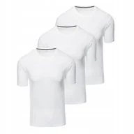 Koszulki męskie - Zestaw męskich t-shirtów białych bawełna 3x koszulka Ombre Z102 V1 roz. S - miniaturka - grafika 1