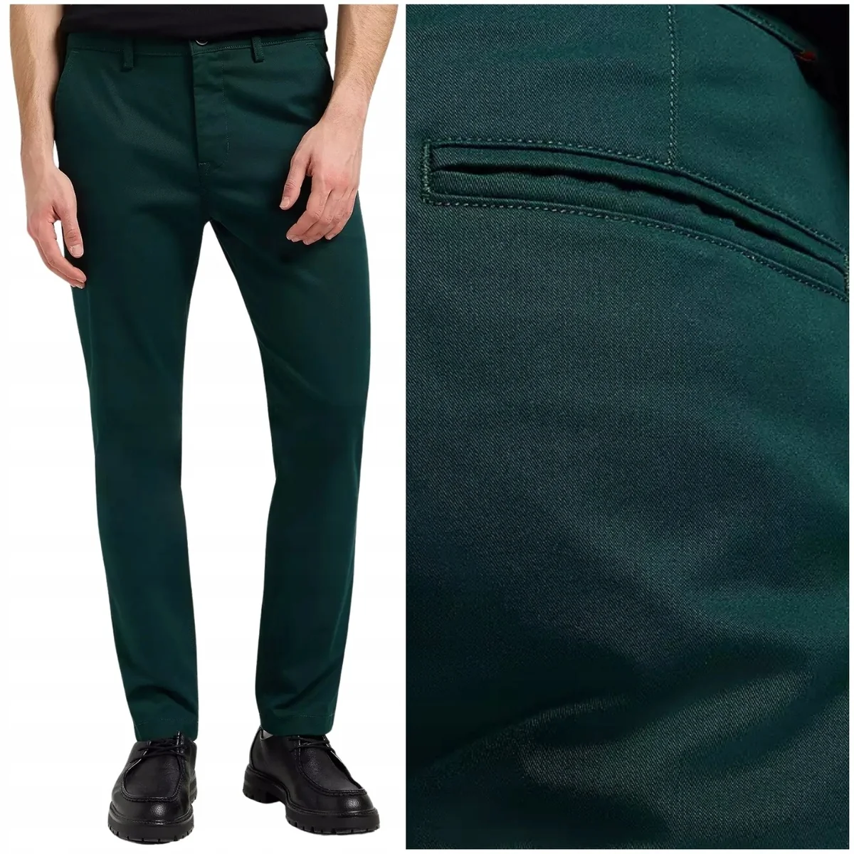 Lee Slim Chino dopasowane spodnie bawełniane materiałowe chinosy W31 L32