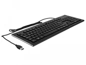 Klawiatury - Delock USB Tastatur przewodowa 1,5 m czarny Water-Drop 12672 - miniaturka - grafika 1