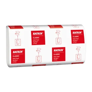 Ręcznik ZZ KATRIN biały 2w 20x150listków CLASSIC 65944/431468/36180 karton - Ręczniki papierowe - miniaturka - grafika 5