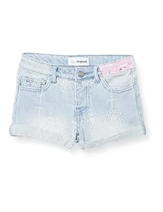 Desigual Szorty dziewczęce Denim_Onyx, niebieski, 3-4 Lata - Spodenki damskie - miniaturka - grafika 1