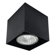 Lampy sufitowe - Lampa sufitowa Cage 1074 Shilo natynkowa kostka minimalistyczny czarny - miniaturka - grafika 1