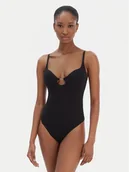 Body - KARL LAGERFELD Body B1W47049 Czarny Slim Fit - miniaturka - grafika 1