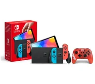 Konsole Nintendo - Nintendo Switch OLED Czerwono-niebieski + Pad PowerA Enhanced Apex - miniaturka - grafika 1