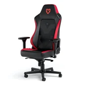 Fotele gamingowe - noblechairs NBL-HRO-PU-MSE fotel do gry Fotel dla gracza Obite siedzisko Czarny, Czerwony - miniaturka - grafika 1