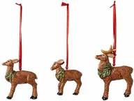 Ozdoby bożonarodzeniowe - Villeroy & Boch Zestaw 3 zawieszek Rodzina Jeleni Nostalgic Ornaments - miniaturka - grafika 1