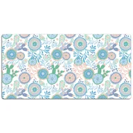 Podkładki na biurko - Mata z nadrukiem na biurko Kwiaty vintage 120x60 cm, Dywanomat - miniaturka - grafika 1