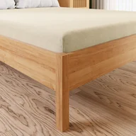 Prześcieradła - DREAMY PREMIUM Prześcieradło jersey z gumką 120x200cm kremowe - miniaturka - grafika 1