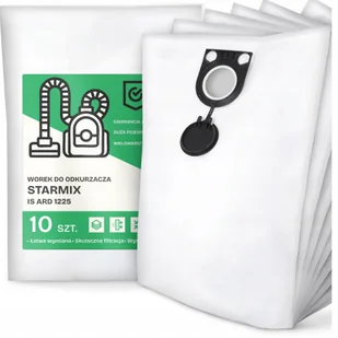 10x Worek do Odkurzacza Starmix Is Ard 1225 Syntetyczny Tekstylny Worki G9 - Worki do odkurzaczy - miniaturka - grafika 1