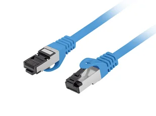 Patchcord Lanberg S/FTP kat.8.1 3m LSZH CU fluke passed niebieski - Patchcordy - miniaturka - grafika 1