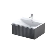 Szafki łazienkowe - Szafka łazienkowa pod umywalkę Oristo Etna 60 cm czarny mat OR52-SD1S-60-8R - miniaturka - grafika 1