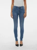 Spodenki damskie - Vero Moda Dżinsy - Slim fit - w kolorze niebieskim - miniaturka - grafika 1