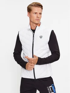 EA7 Emporio Armani Kamizelka 8NPQ02 PNE1Z 1100 Biały Regular Fit - Kamizelki męskie - miniaturka - grafika 1