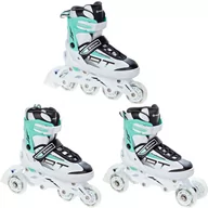 Rolki - Rolki Wrotki 3w1 Raven Profession White/Mint 31-35 - miniaturka - grafika 1