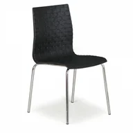 Fotele i krzesła biurowe - B2B Partner Krzesło plastikowe MEZZO, czarne 1850 black - miniaturka - grafika 1