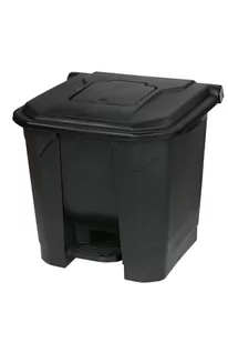 Kosz na odpady czarny otwierany pedałem 30 l z tworzywa KP30-CZA - Kosze na śmieci Kosz na odpady czarny otwierany pedałem 30 l z tworzywa KP30-CZA - Kosze na śmieci - miniaturka - grafika 1