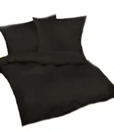 Pościel - Extrapościel Pościel bawełniana 160x200 czarna 27 1x50x60 jednobarwna - miniaturka - grafika 1