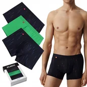 Majtki męskie - BOKSERKI MĘSKIE bawełniana opięte dopasowujące się Atlantic *L - miniaturka - grafika 1