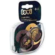 Smoczki uspokajające - Lovi Smoczek silikonowy dynamiczny 0-3 m Jungle Vibes Girl - miniaturka - grafika 1