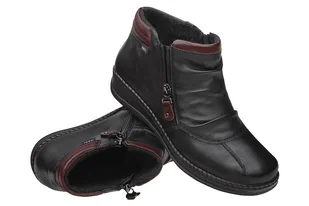 Botki AXEL Comfort 1725 H Czarne na 2-zamki Kosela Medic 9725 na Haluksy - Botki damskie - miniaturka - grafika 4