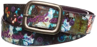 Desigual Mariposas, Pasek damski - fioletowy, syntetyczny, fioletowy, 90 centimètres - Paski - miniaturka - grafika 1