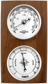 Termometry domowe - Barometr higrometr analogowy drewniany JVD BA232.11 13x24 cm . - miniaturka - grafika 1