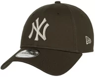 Czapki i chusty sportowe męskie - 9Forty MLB Essential Yankees Cap by New Era, ciemnobrązowy  , One Size - miniaturka - grafika 1