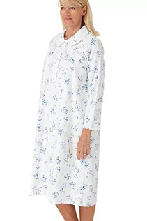 Piżamy damskie - Marlon Damska koszula nocna Candace ze szczotkowanej bawełny z nadrukiem Piotruś Pan, Niebieski (Tilly Blue), 42-44 - grafika 1