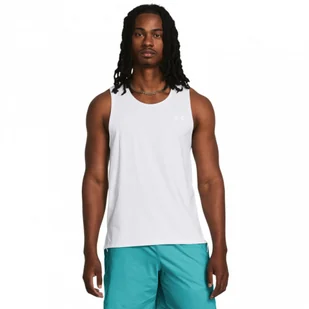Męski top do biegania Under Armour UA Launch Elite Singlet - biały - UNDER ARMOUR - Koszulki sportowe męskie - miniaturka - grafika 1