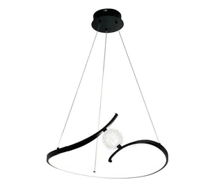 LED Żyrandol na lince PERLA LED/34W/230V czarny - Lampy sufitowe - miniaturka - grafika 1