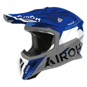 Kaski motocyklowe - Kask Cross Airoh Aviator Ace 2 Fury (2026) Niebieski połyskXS - miniaturka - grafika 1