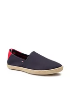 Espadryle męskie - Tommy Hilfiger Espadryle Easy Summer Slip On FM0FM00569 Granatowy - miniaturka - grafika 1