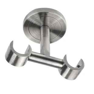 Wspornik do karnisza 19 mm sufitowy podwójny efekt stali 130 mm Inspire - Karnisze - miniaturka - grafika 1