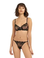 Biustonosze - Bluebella Damski biustonosz z fiszbinami Kobiety Koronka czarny jednolity, 70B - miniaturka - grafika 1