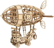 Puzzle - Robotime Technology (Suzhou) CO.,LTD. Drewniany Model Puzzle 3D Parowiec Steampunk TG407 - miniaturka - grafika 1