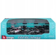 Samochody i pojazdy dla dzieci - ZESTAW BOLIDÓW F1Mercedes AMG W12 W13 W14 1:43 BBURAGO 18-38093 - miniaturka - grafika 1