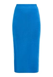 Spódnice - IZIA Damska spódnica z dzianiny, niebieski, XS-S - grafika 1