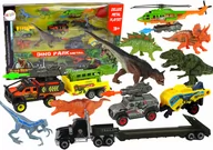 Figurki dla dzieci - Zestaw Pojazdów Helikopter Dinozaury 8 Sztuk Kolorowe - miniaturka - grafika 1