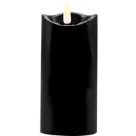 Świece - Świeca LED ciepły biały 12,5 cm Ø 5 cm czarny CORTINA POLAND - miniaturka - grafika 1