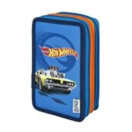 Piórniki - Cass film Potrójny piórnik z wyposażeniem Hot Wheels - miniaturka - grafika 1