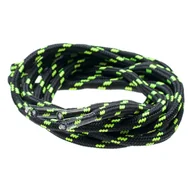 Akcesoria obuwnicze - Sznurówki HI-TEC LACE TRIP 88437-BLACK/LIME - miniaturka - grafika 1
