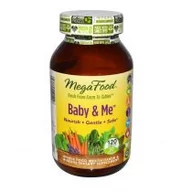 Witaminy i minerały - Mega Food Mega Food Baby & Me organiczne witaminy dla kobiet w ciąży suplement diety 120 tabletek - miniaturka - grafika 1