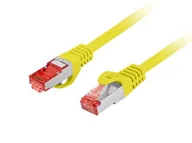 Patchcordy - Patchcord lanberg s/ftp kat.6 1m lszh cu fluke passed żółty - miniaturka - grafika 1