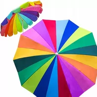 Parasole ogrodowe - PARASOL OGRODOWY plażowy na balkon taras ŁAMANY z falbaną 220 cm - miniaturka - grafika 1