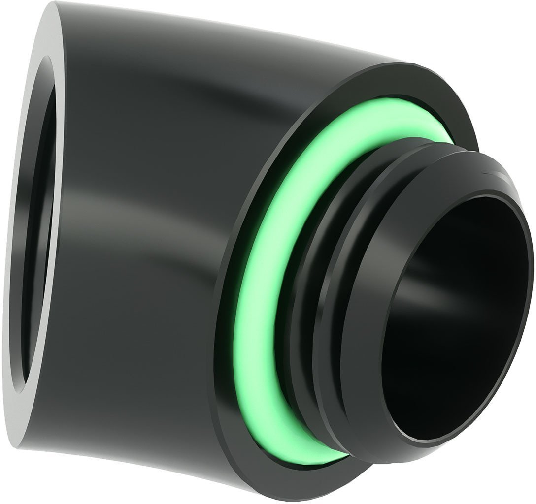 Chłodzenie wodne Barrow Adapter 45 stopni, G1/4 Zoll AG na G1/4 Zoll IG - czarny TDWT45-V2 B