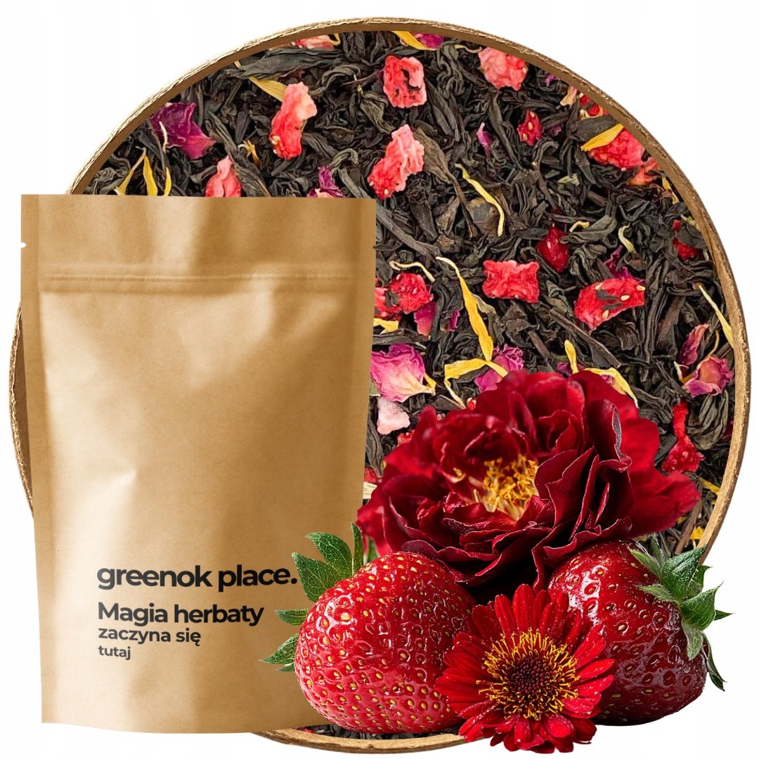 Herbata czarna Truskawkowa Rozkosz 1000g Ceylon truskawka Jakość